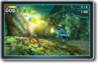 遊戲畫面:潛水艦「藍色潛艇」