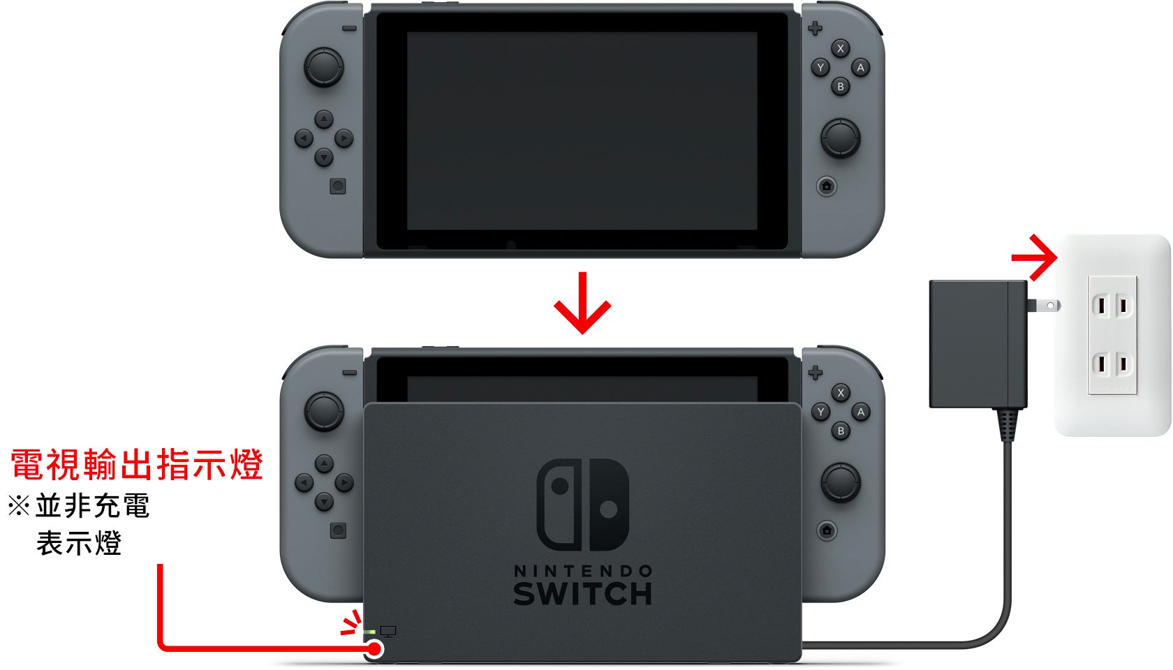 充電方法 Nintendo Switch支援資訊 Nintendo